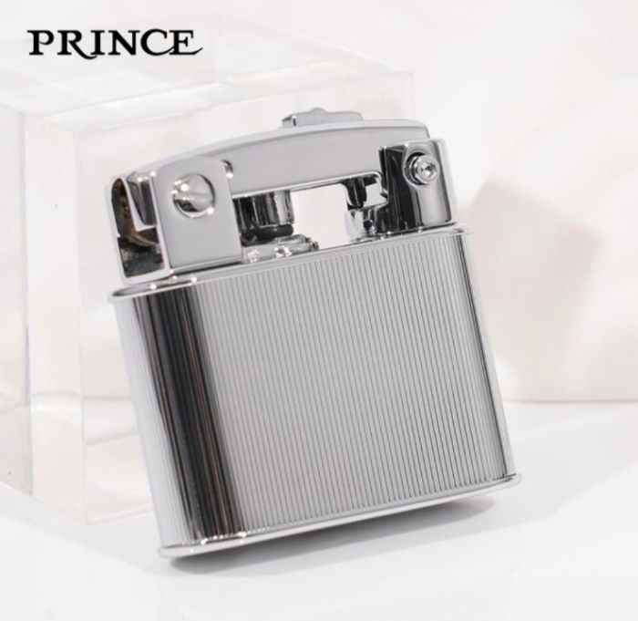 Бензинова запальничка Prince "Silver Rib" (Срібне Ребро)