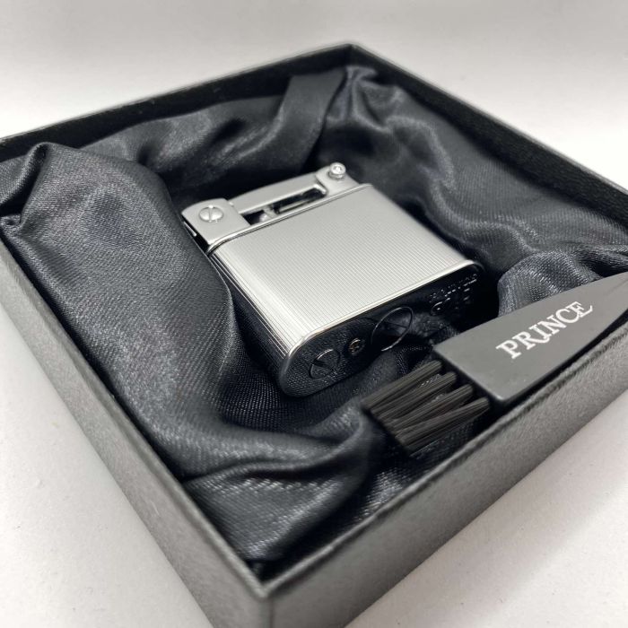 Бензинова запальничка Prince "Silver Rib" (Срібне Ребро)