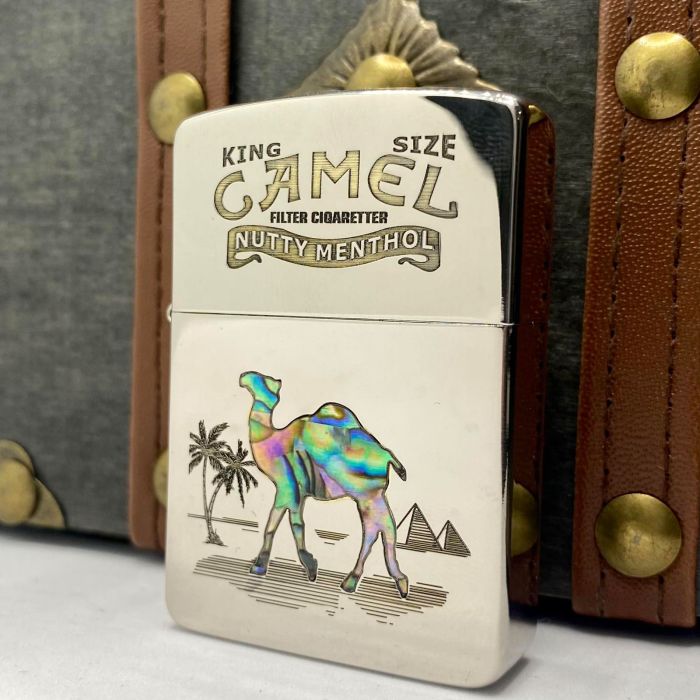 Бензинова запальничка Zorro "Camel Перламутр"