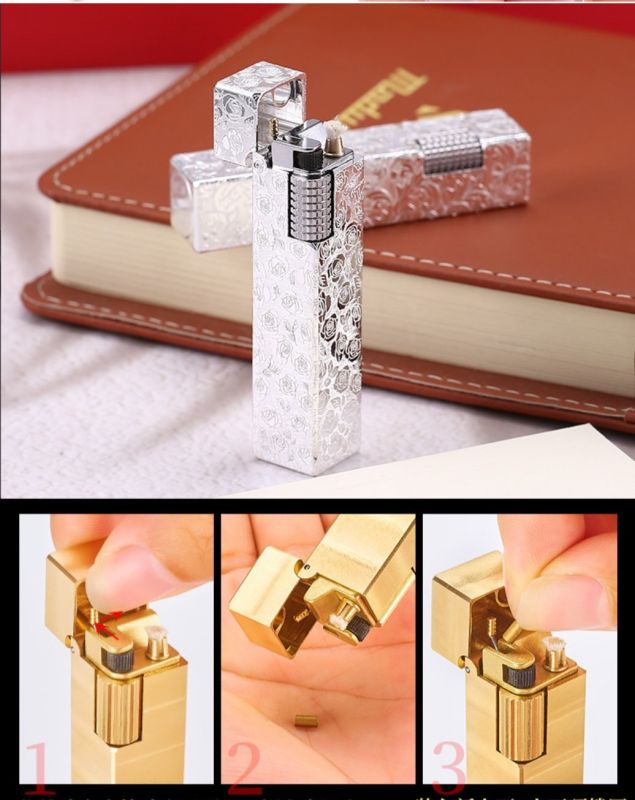 Бензинова запальничка Maduro Silver Rose (Срібна Троянда)