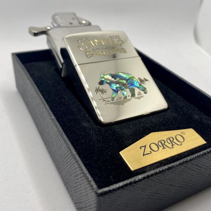 Бензинова запальничка Zorro "Camel Перламутр"