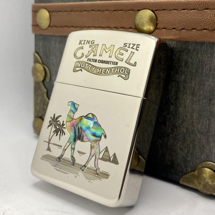 Бензинова запальничка Zorro "Camel Перламутр"