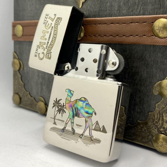 Бензинова запальничка Zorro "Camel Перламутр"