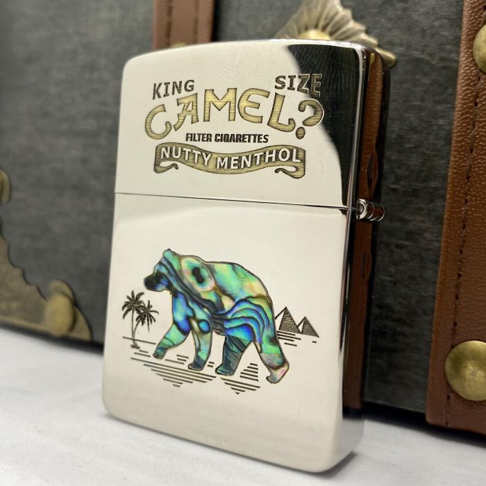 Бензинова запальничка Zorro "Camel Перламутр"