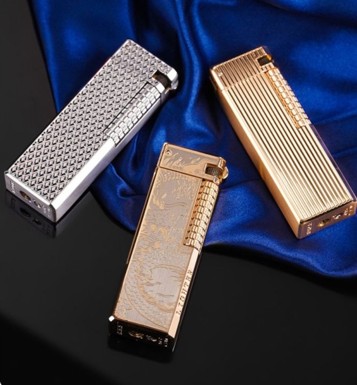 Елегантна Газова Запальничка «Вогняний Дракон» темно сіра