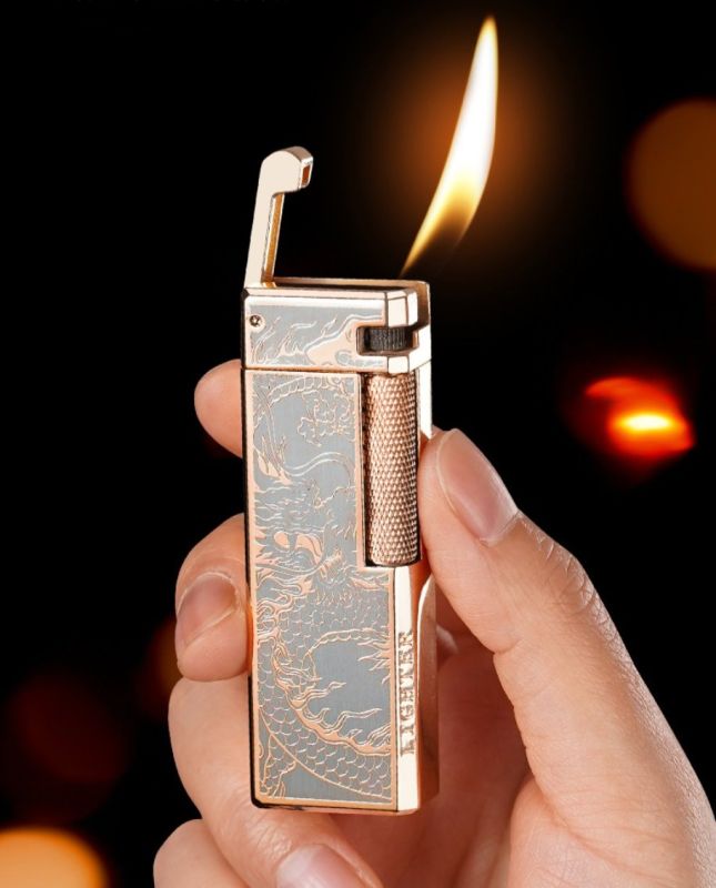 Елегантна Газова Запальничка  Золотий Дракон