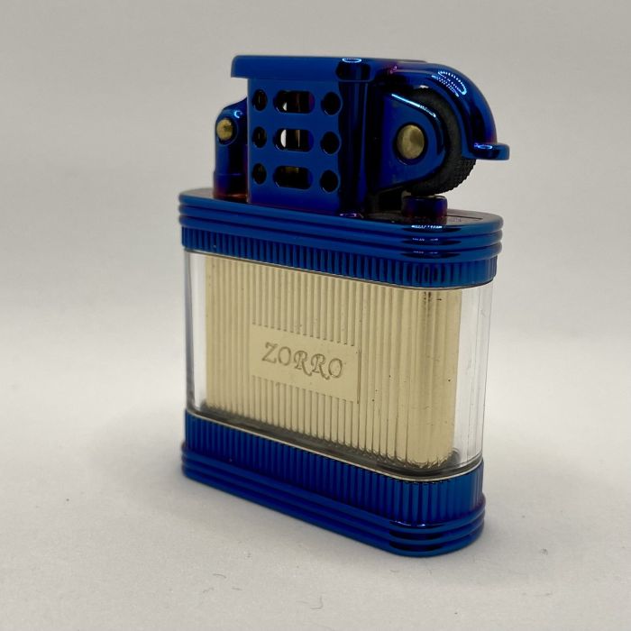 Бензинова запальничка Zorro "Transparent Blue Gold"
