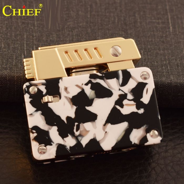 Запальничка бензинова Chief модель Black & White Speckle