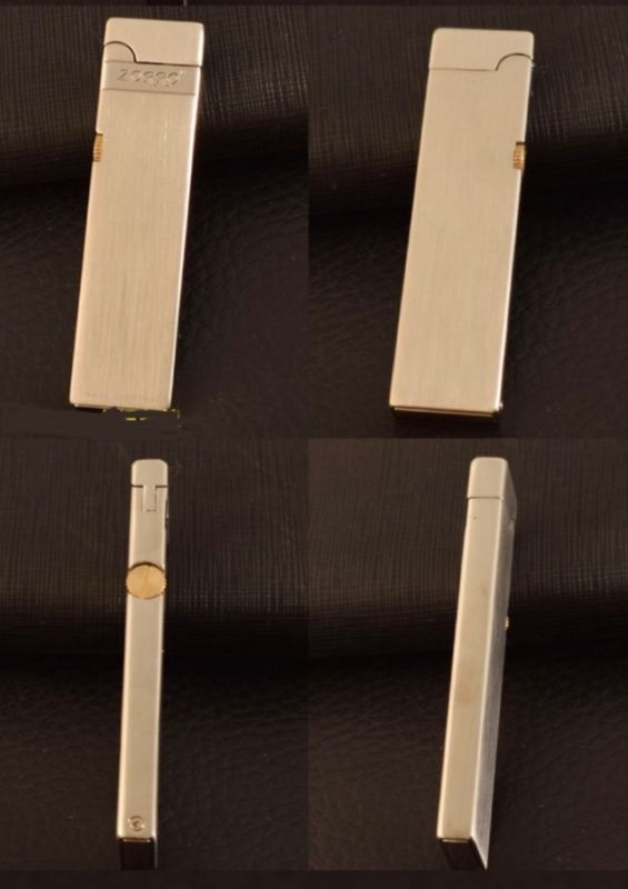 Бензинова Запальничка ZORRO в ультратонкому (Slim) корпусі Сіра