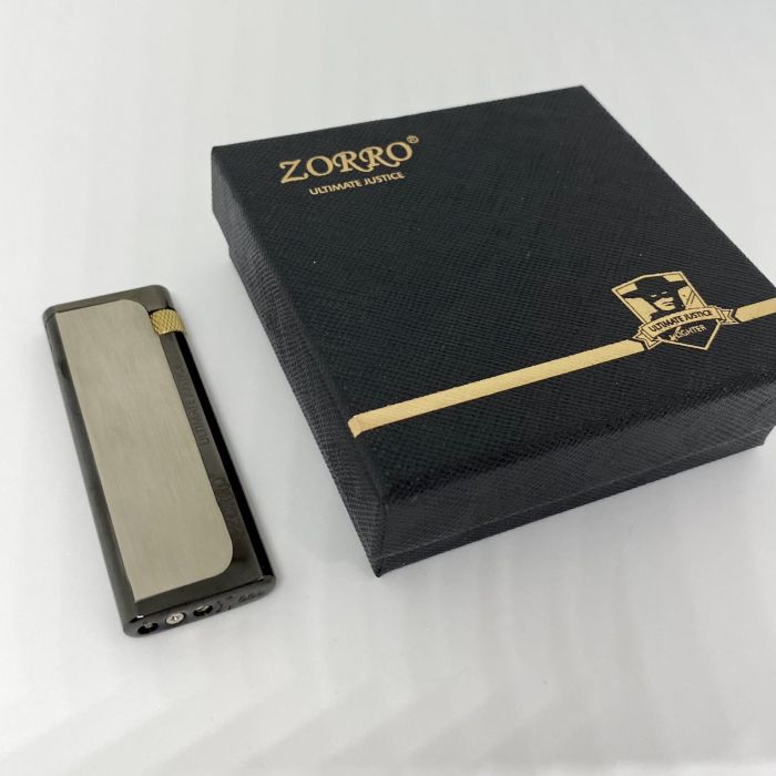 Запальничка Газова Zorro (Металік/Чорний) | Серія Ultimate Justice