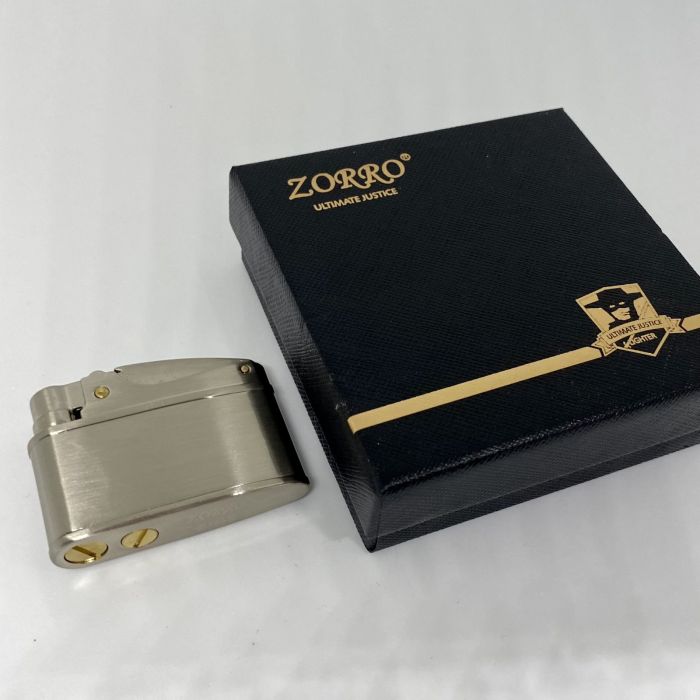 Бензинова Запальничка Zorro (Матовий Хром)