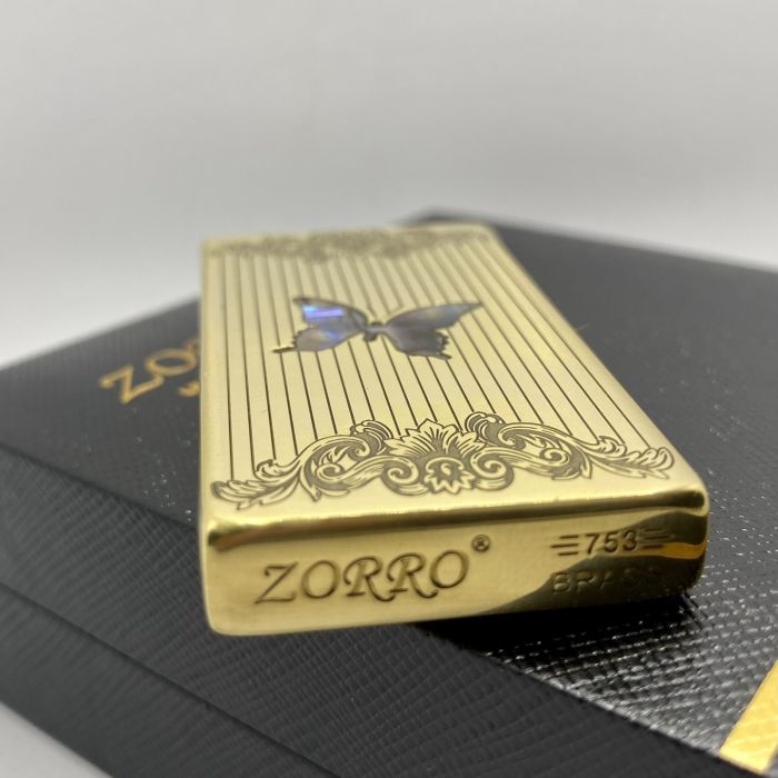 Бензинова запальничка Zorro "Золотий Метелик"