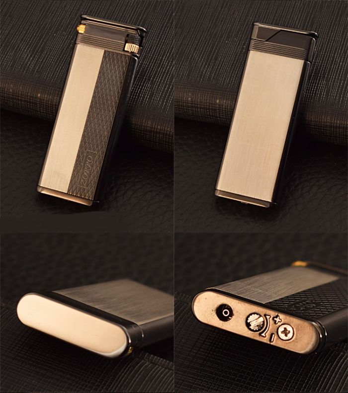 Класична Газова Запальничка ZORRO (Сатин/Чорна)