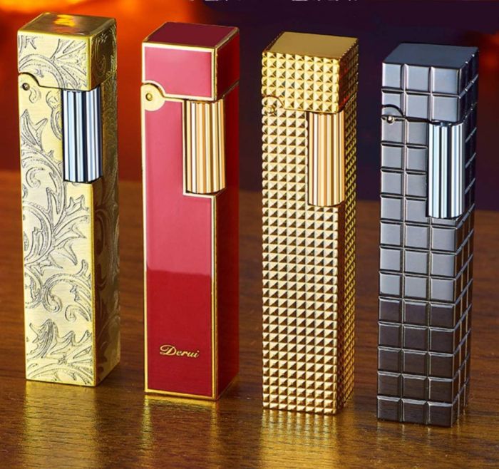 Бензинова запальничка Derui  Модель  Елегантний Квадрат