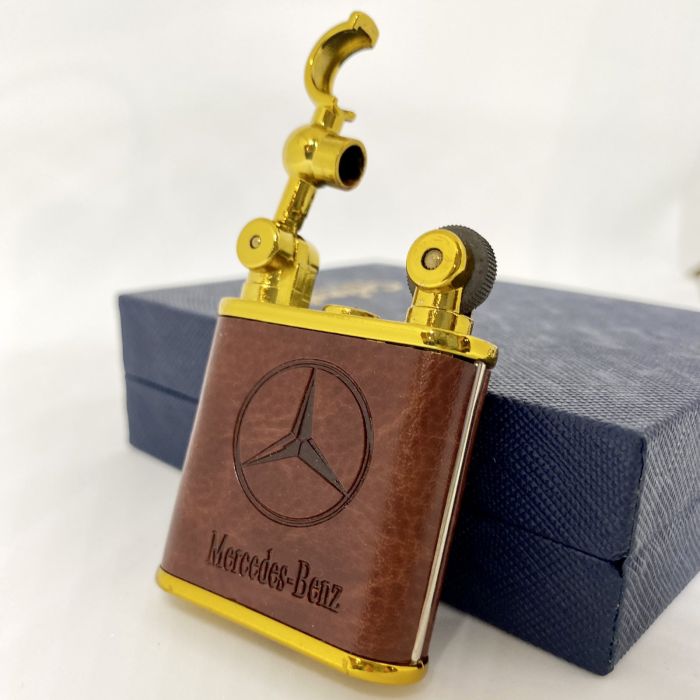 Елегантна Газова Запальничка Mercedes-Benz у Шкіряному Корпусі