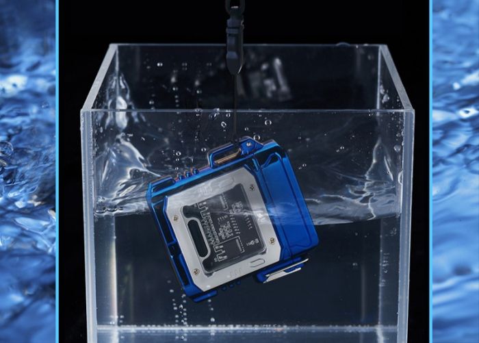 Водонепроникна електроімпульсна USB-запальничка LIGHTER з підсвічуванная колір чорний