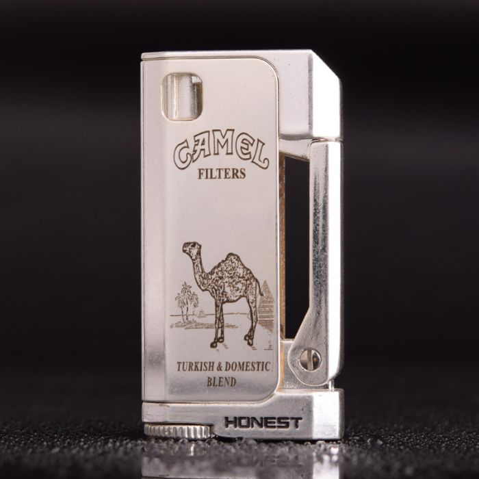 Запальничка HONEST бензинова CAMEL колір Silver