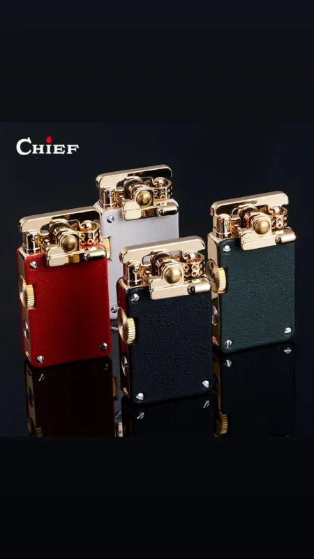 Колекційна бензинова запальничка Chief колір Emerald