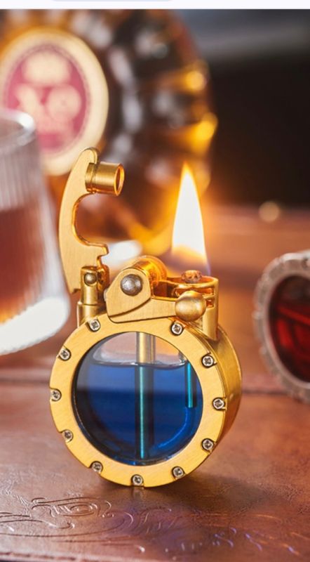 Запальничка бензинова колекційна Hymars колір золото