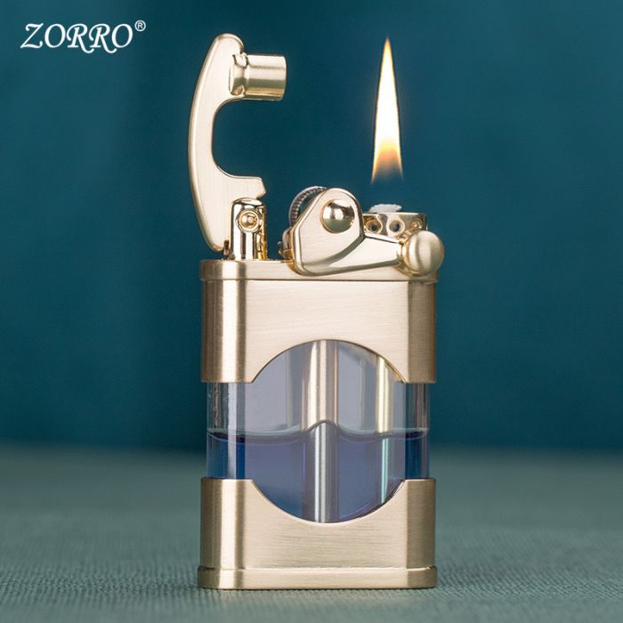 Запальничка  ZORRO в ретро стилі Gold