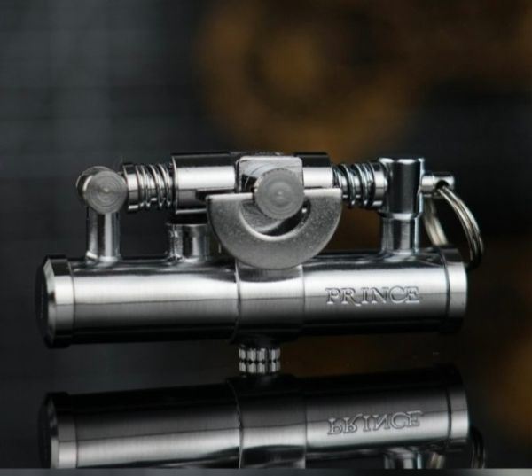 Бензинова запальничка Prince срібляста