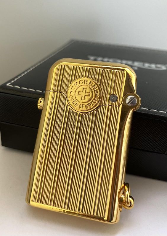 Запальничка бензинова колекційна THORENS з розкішним золотим покриттям