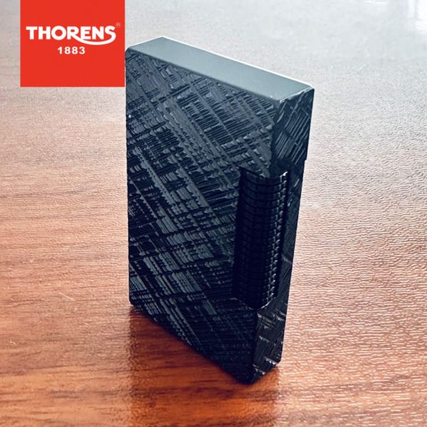 Стильна газова запальничка Thorens колір чорний