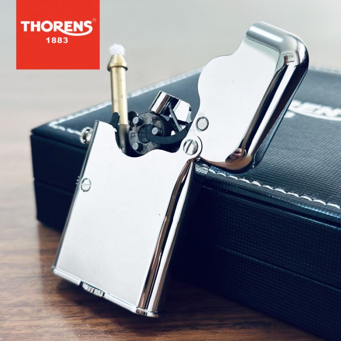 Бензинова запальничка Thorens хромована срібло