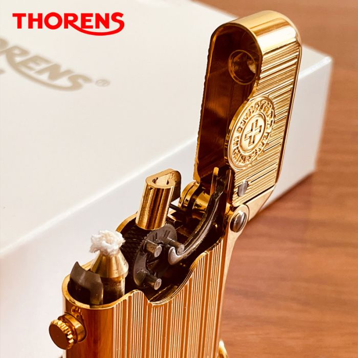Запальничка бензинова колекційна THORENS з розкішним золотим покриттям