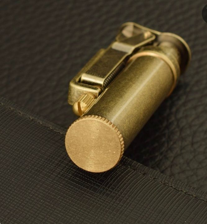 Бензинова преміум-запальничка "Сталева Класика" з латуні