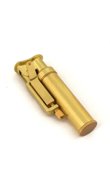 Бензинова запальничка "Сталева Класика" (латунь) золотиста
