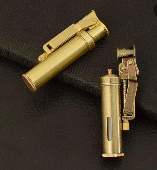 Бензинова преміум-запальничка "Сталева Класика" з латуні